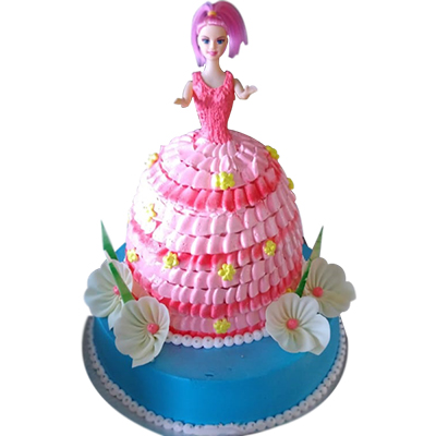 "Designer Doll Cake -3 Kgs (code BC05) - Click here to View more details about this Product